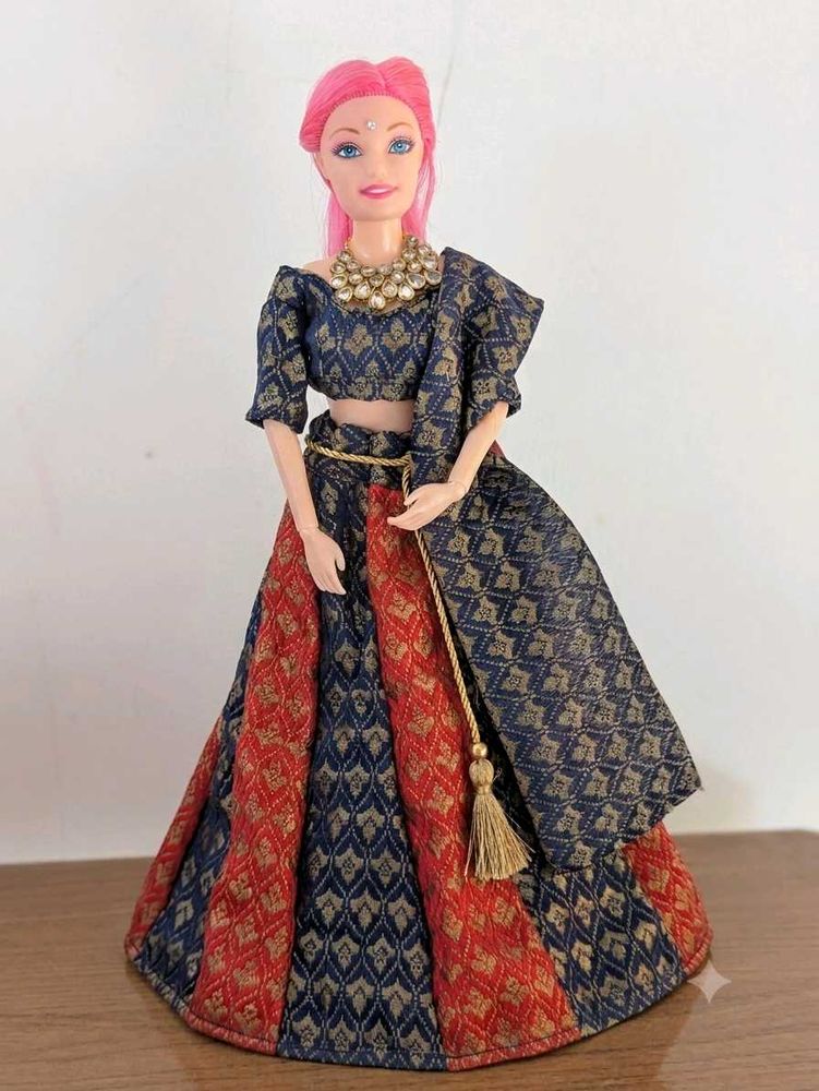 Lehenga Choli Set for Dolls