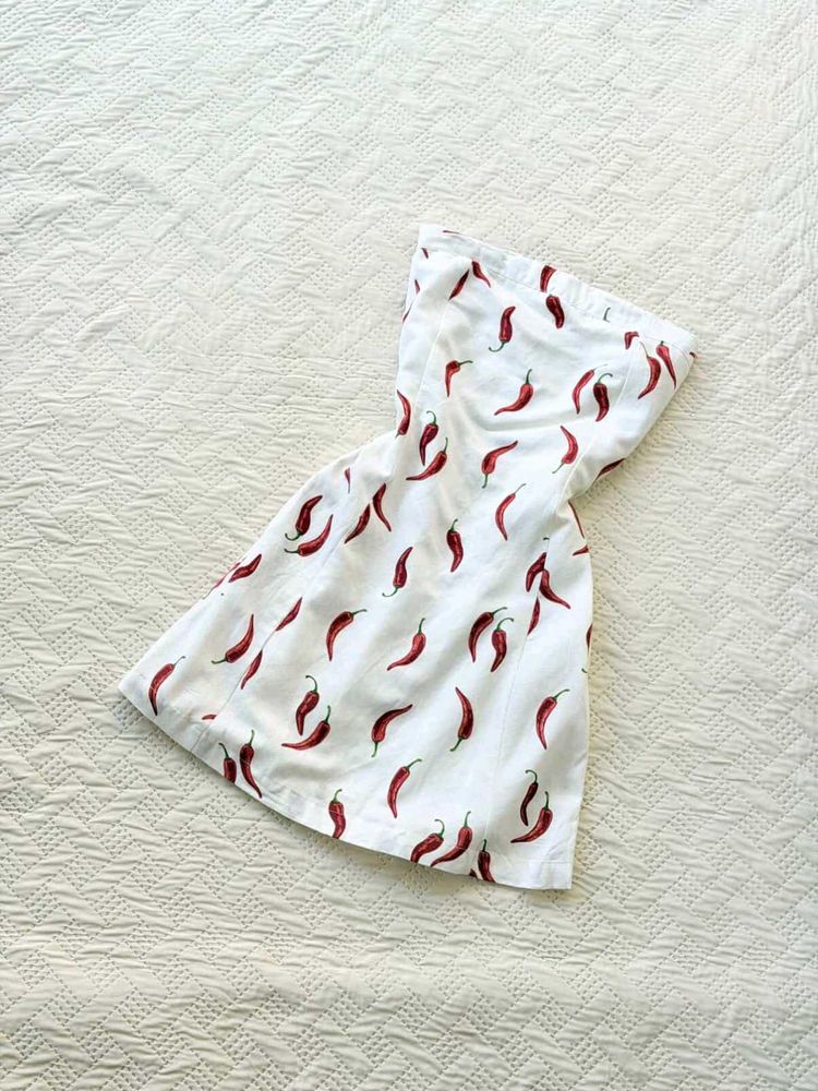Red chilli Cotton dress 🌶️