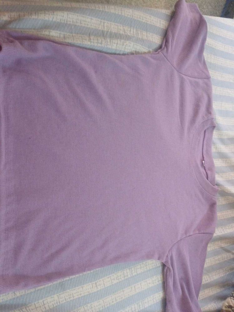 Lavender Casual T-Shirt