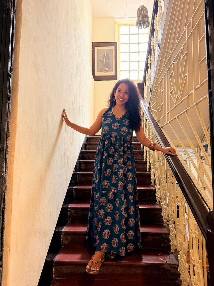 Bohemian Print Maxi Dress
