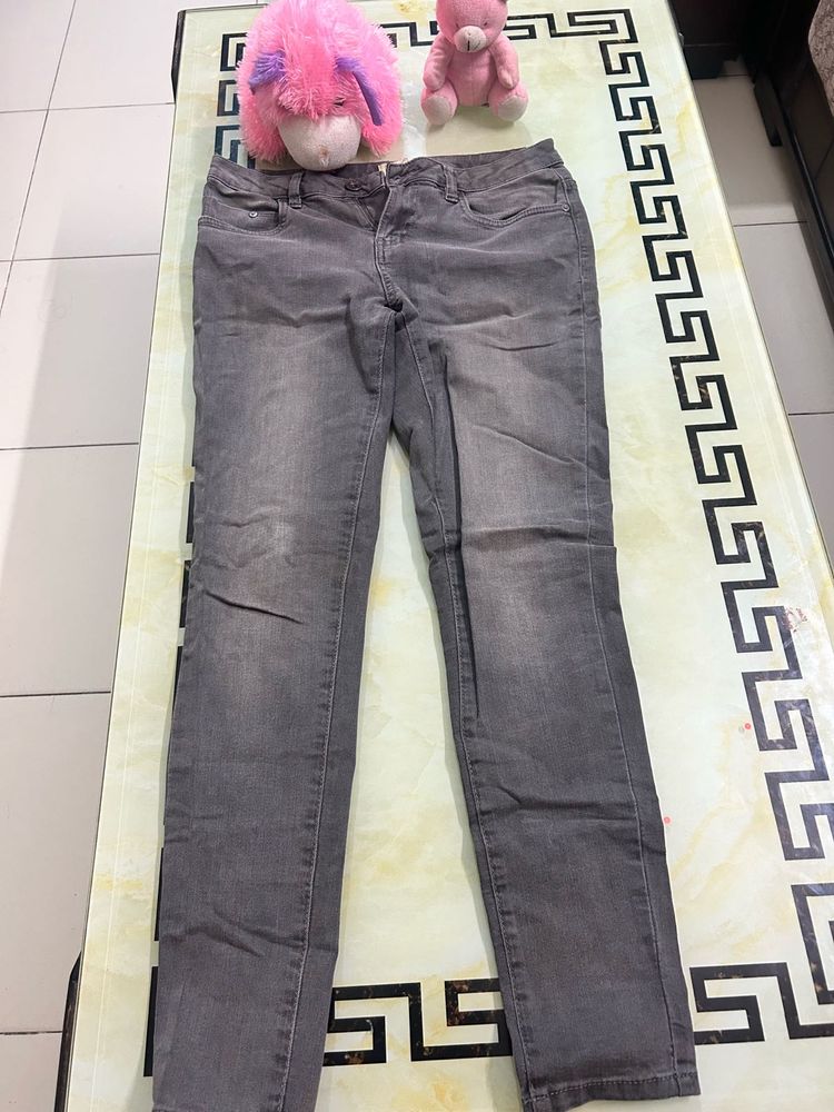 Grey Denim Jeans