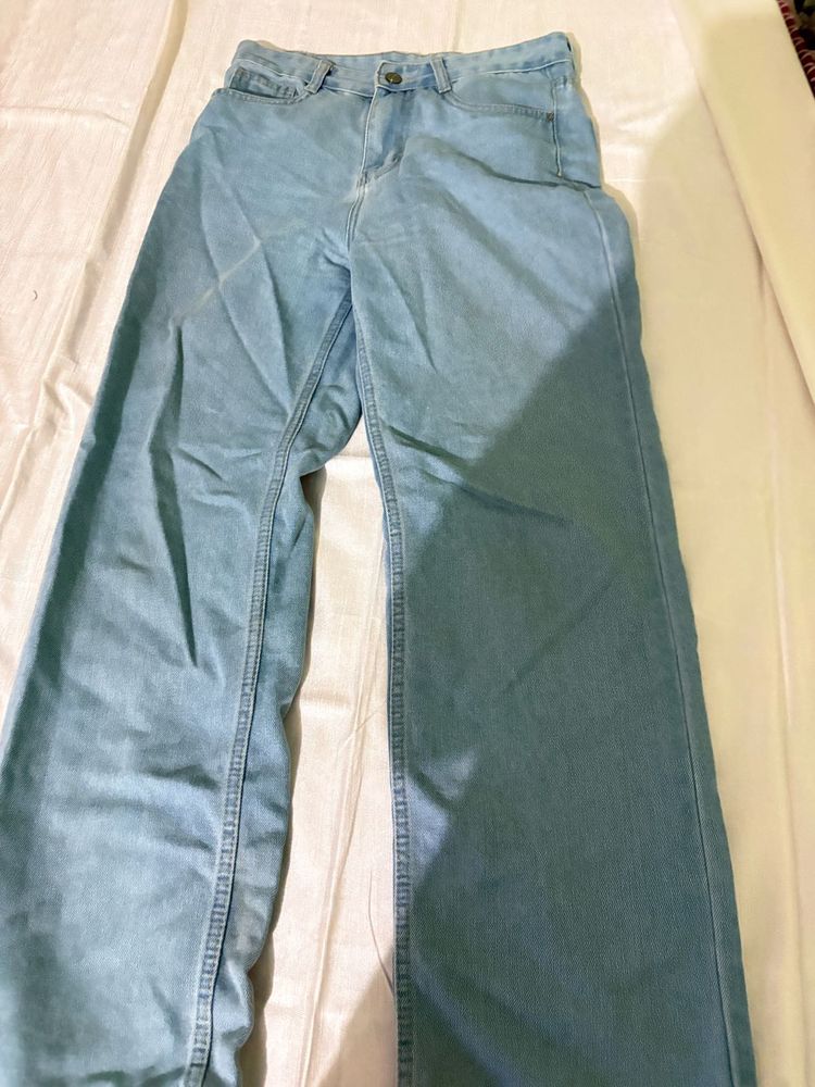 Light Wash Wide Leg Jeans