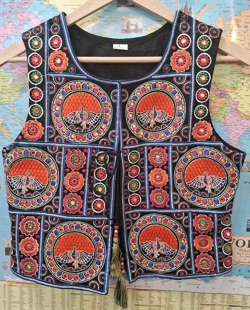Prijam Ethnic Cotton Embroidery Jacket