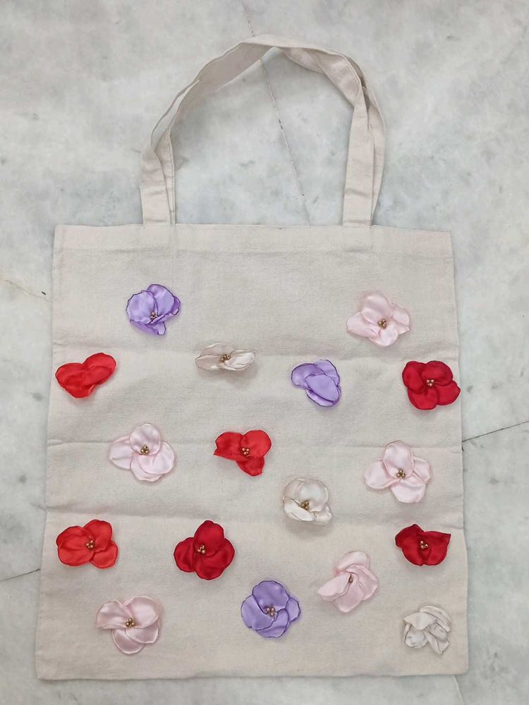 Floral Canvas Hand bag