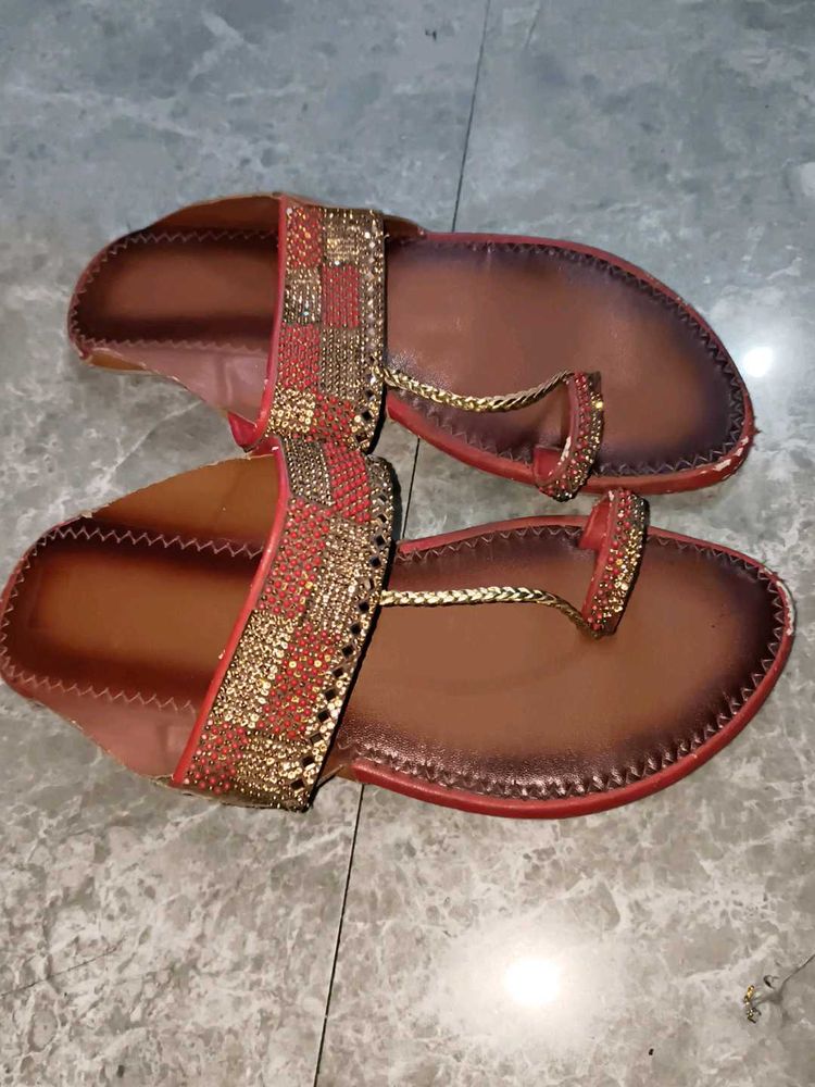 Embellished Ethnic Flats