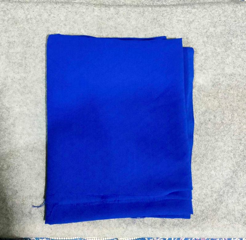 Royal Blue Georgette Fabric