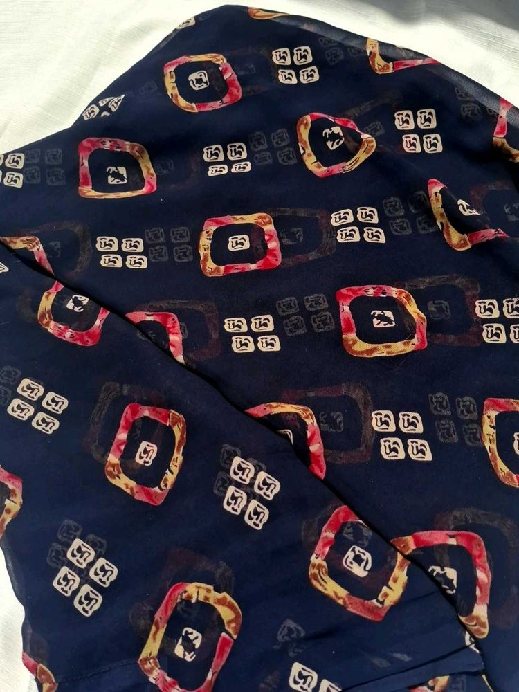 Beautiful Blue Printed Dupatta