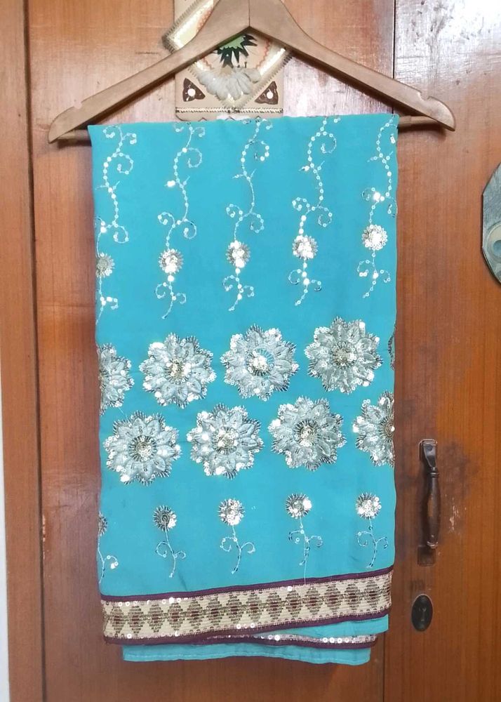 Brand new Beautiful fancy embroidery Saree