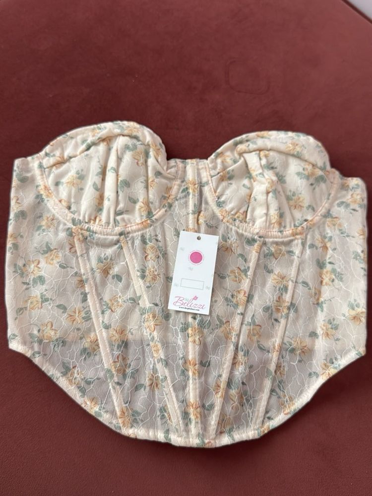 Floral Lace Corset Top