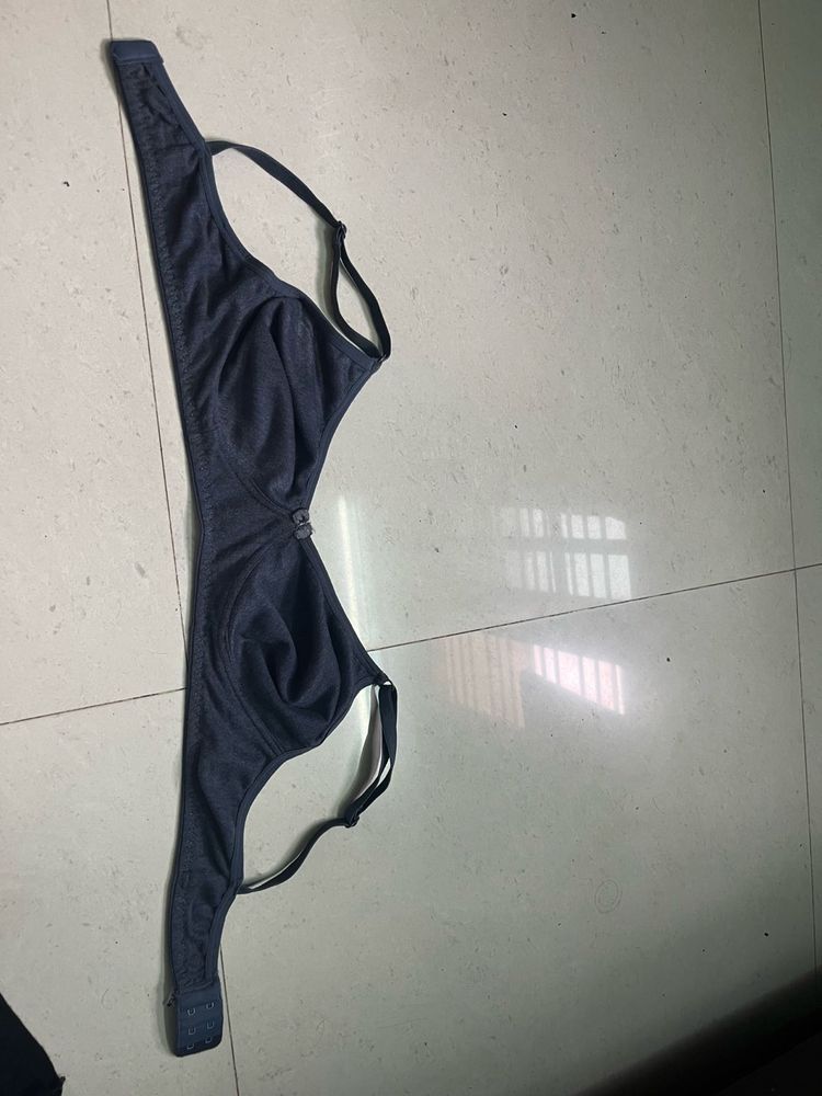 Comfortable Dark Grey Bra