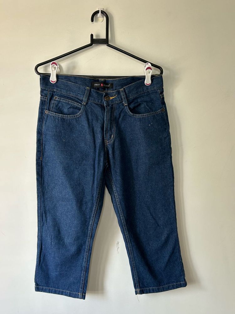 Denim Capri Pants