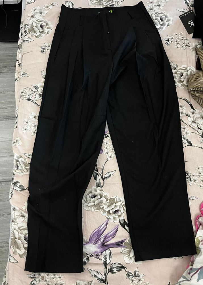 Black Wide-Leg Trousers