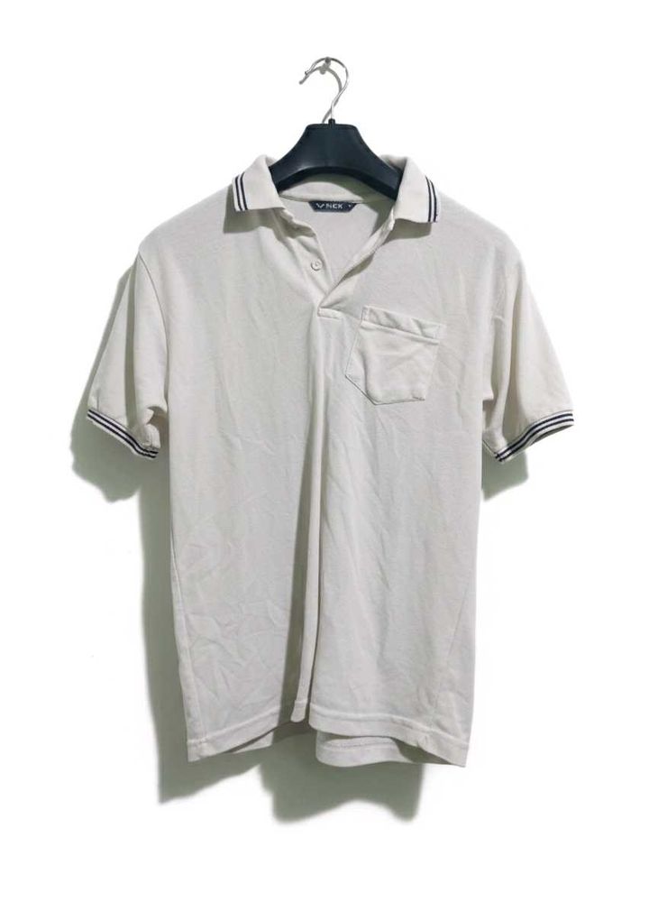Vintage White Pocket Polo Shirt