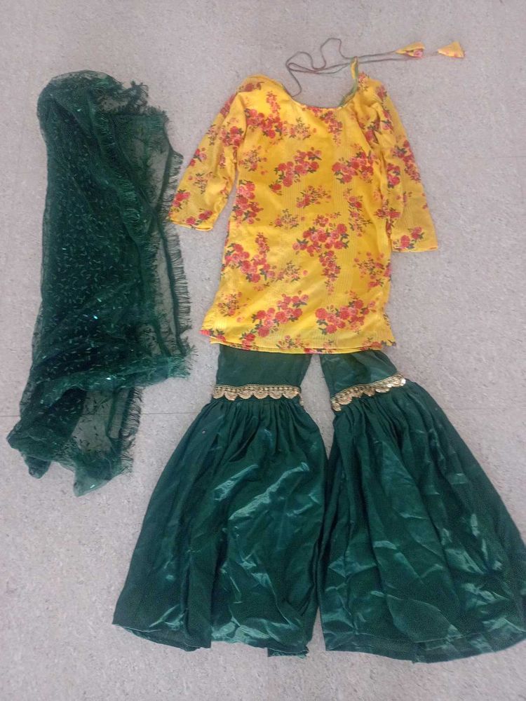 sharara suit dress