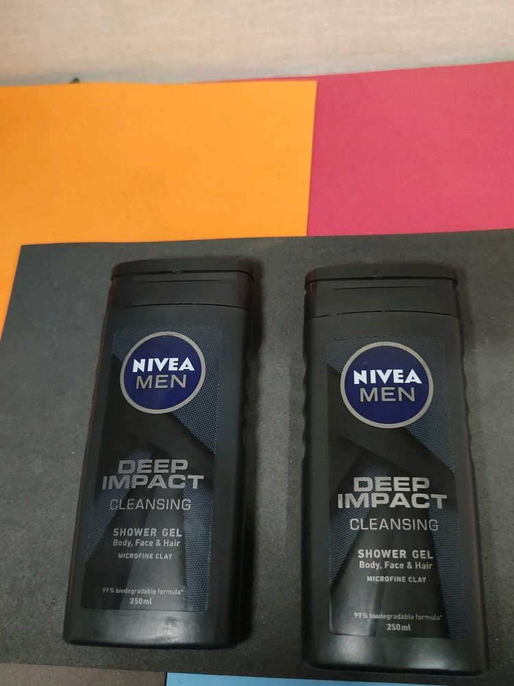 Nivea Men Deep Impact Shower Gel 2 piece