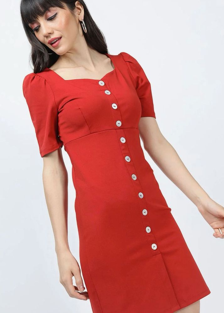 Women Button-Down Midi Dress