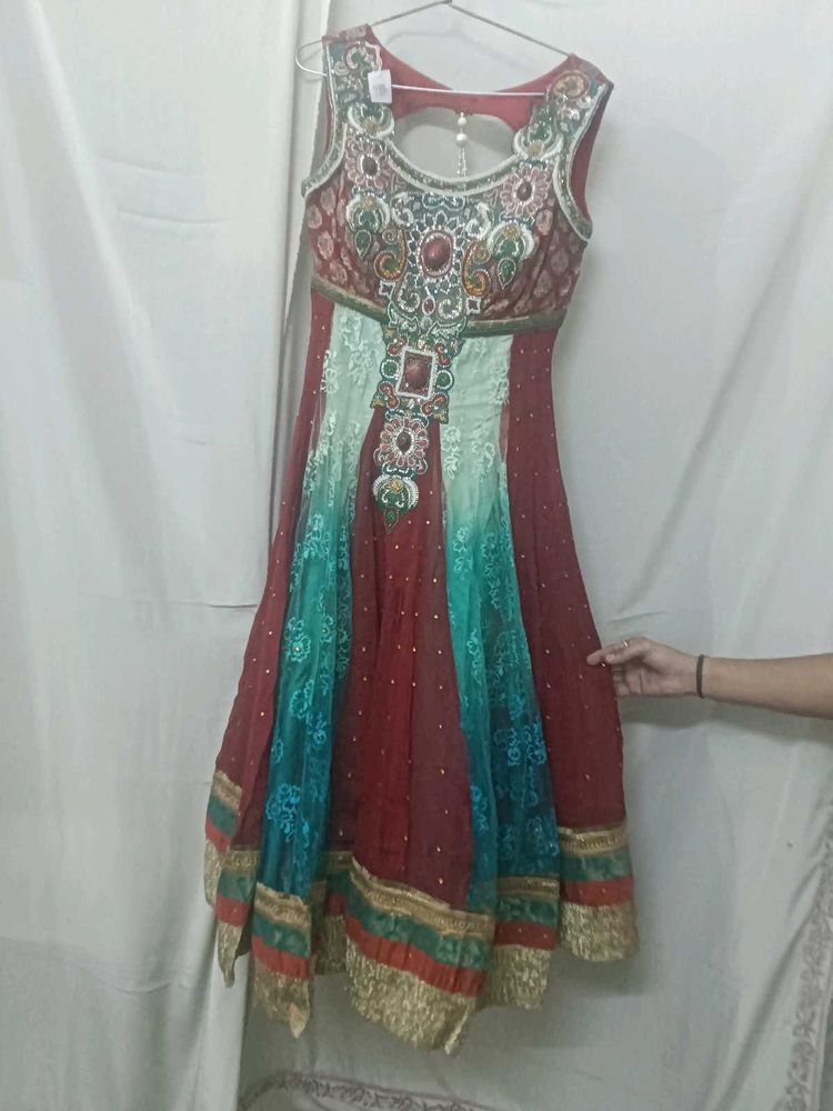 Beautifully Embellished anarkali suit