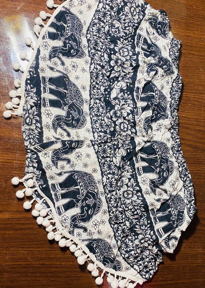 Elephant Print Boho Skirt