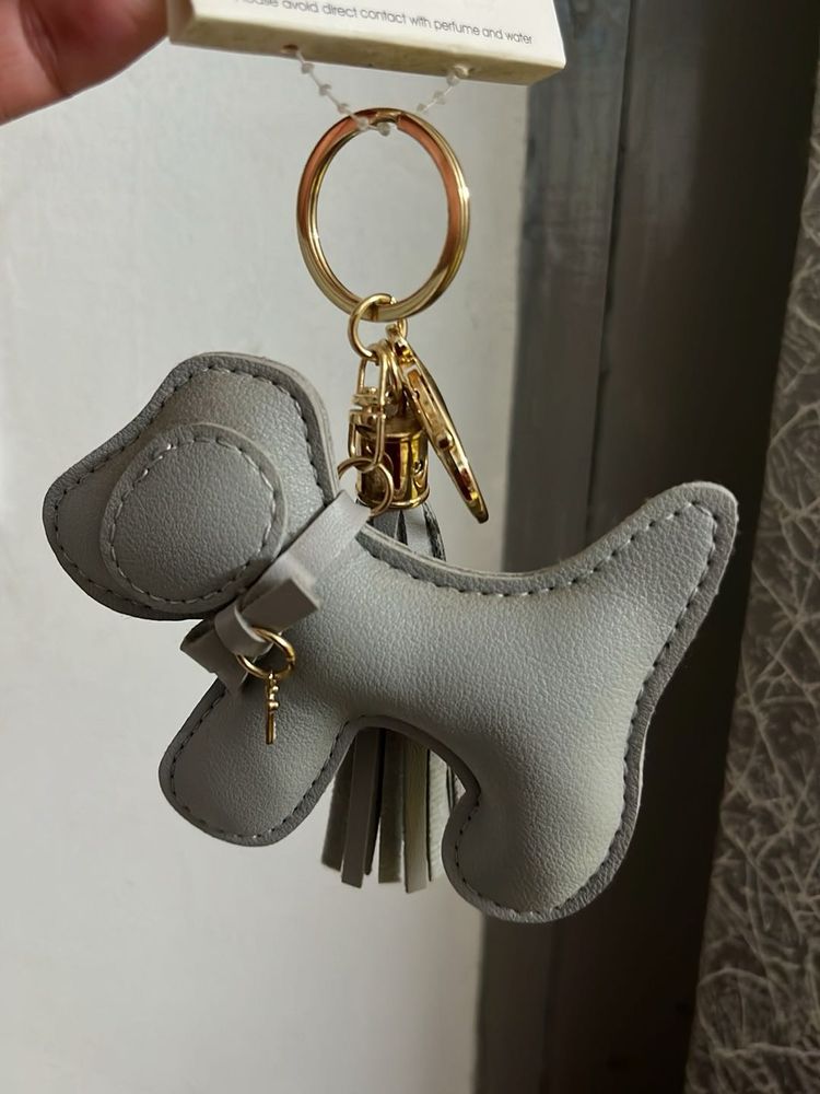 Cute Dog Keychain Charm