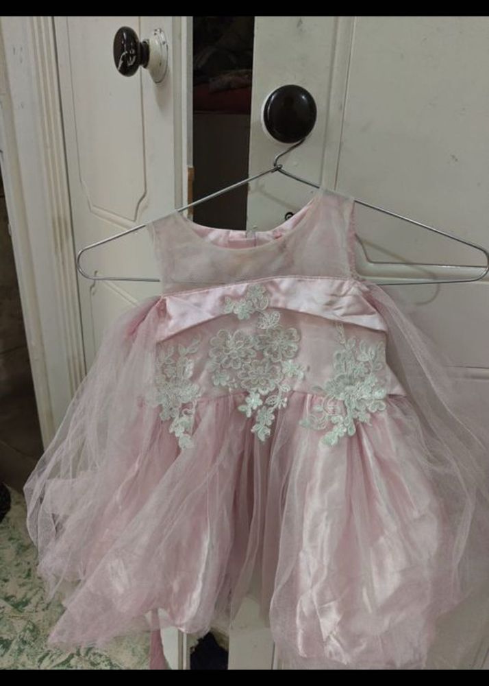 Beautiful Baby Girl's Pink Party Dress