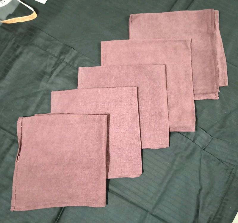 5 Piece Table Napkins Dusty Pink Colour
