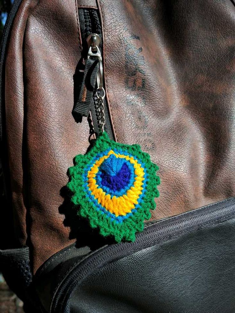 Krishna Mour Pankh Keychain