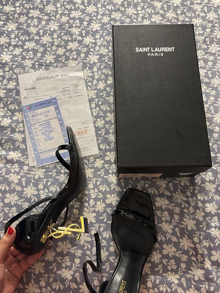 Saint Laurent Black Patent Heels