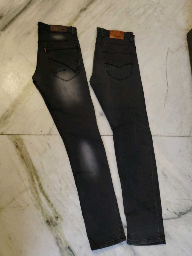 Men's Charcoal Grey Jeans