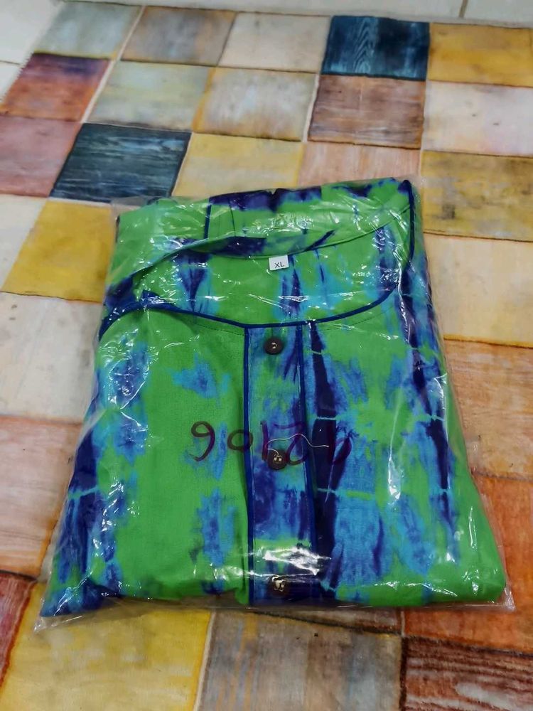 Green &amp; Blue frock nighty XL