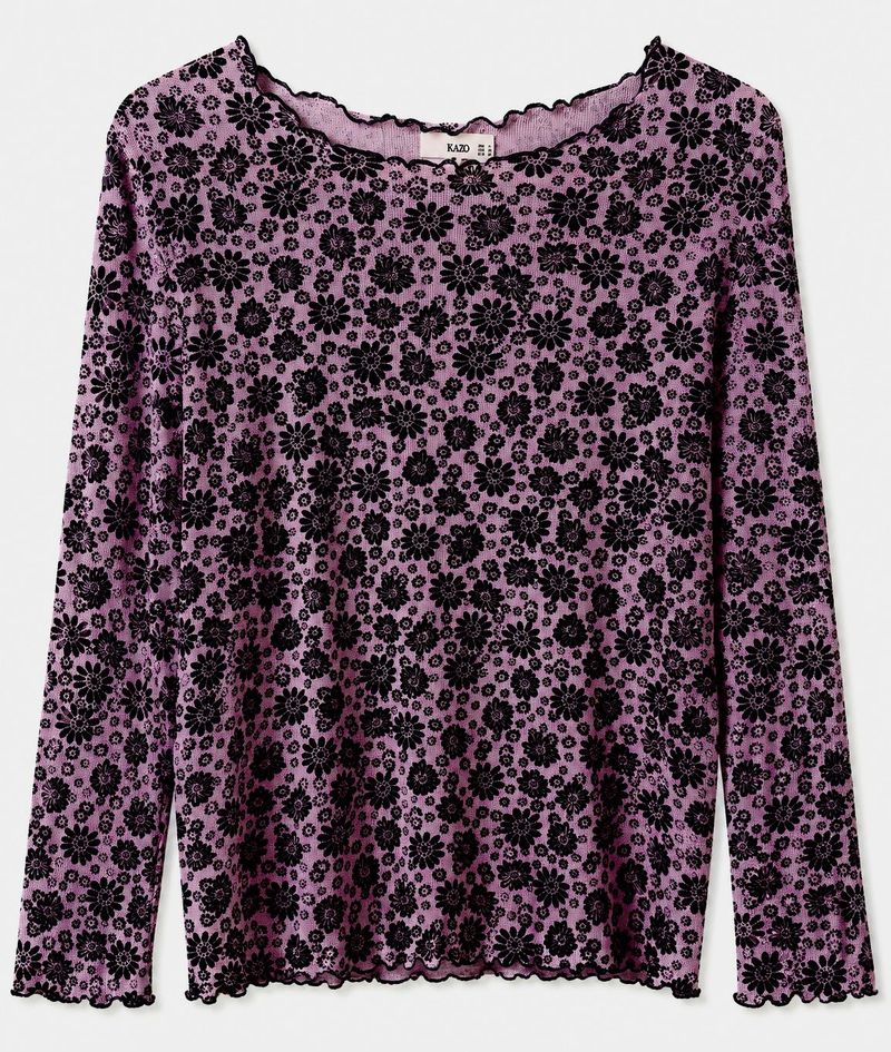 Kazo sheer Long Sleeve Top