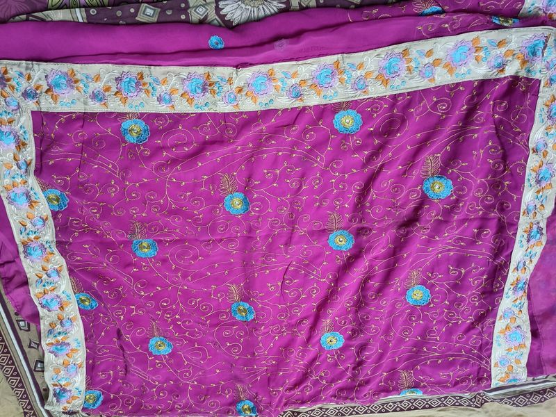 Pink Saree
