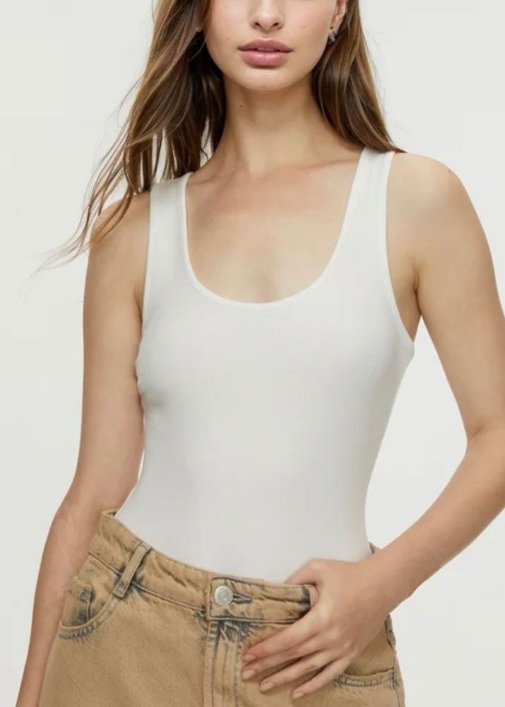 Savana Trending Ribbed Basic Bodysuit