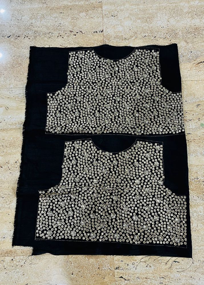 Embellished Black Blouse Piece