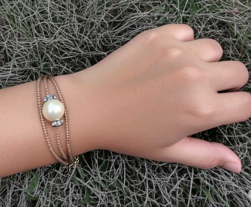 Pearl &amp; Crystal Beaded Bracelet