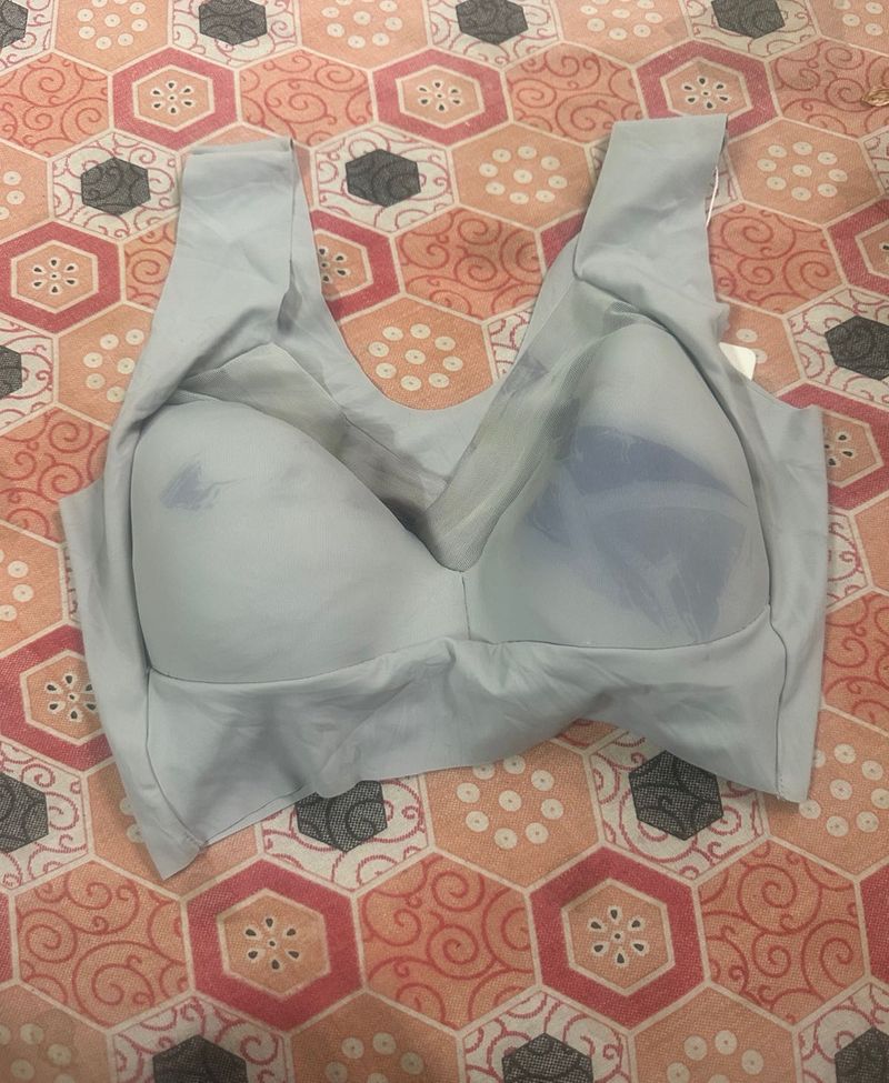 Comfortable Light Blue Sports Bra