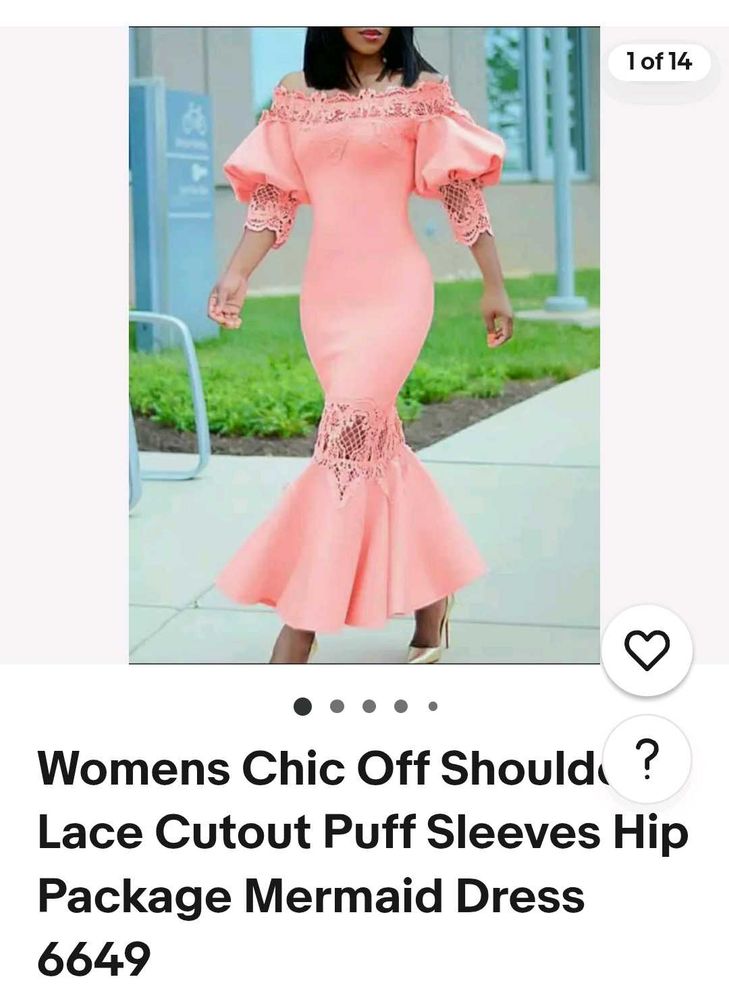 Chic Off Shoulder Lace Mermaid Dress