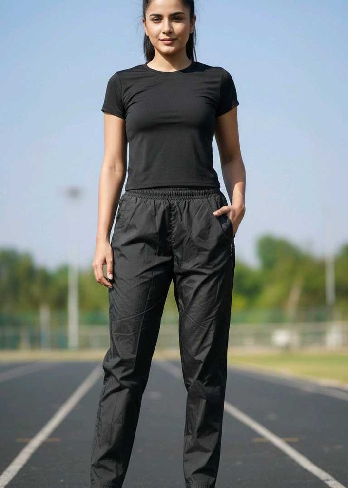 unisexual Alcis black track pants