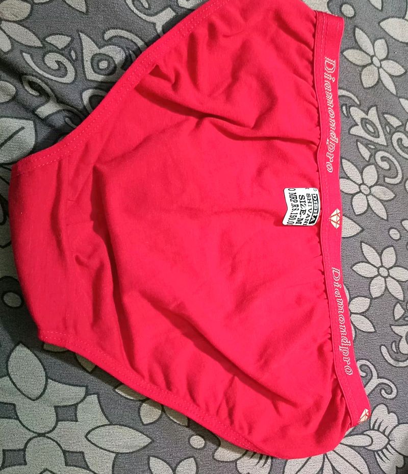 Pink &amp; Red Colour Two Panty Set For Women