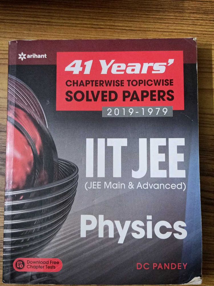 Arihant IIT JEE Physics Solved Papers 41 years