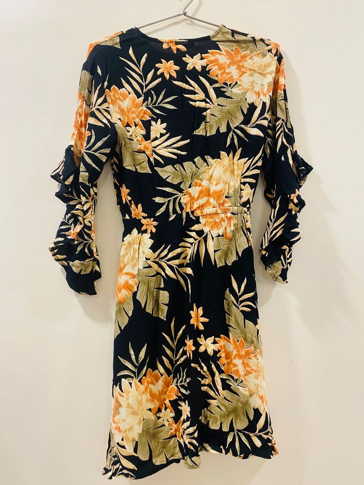 Floral Print Mini Dress