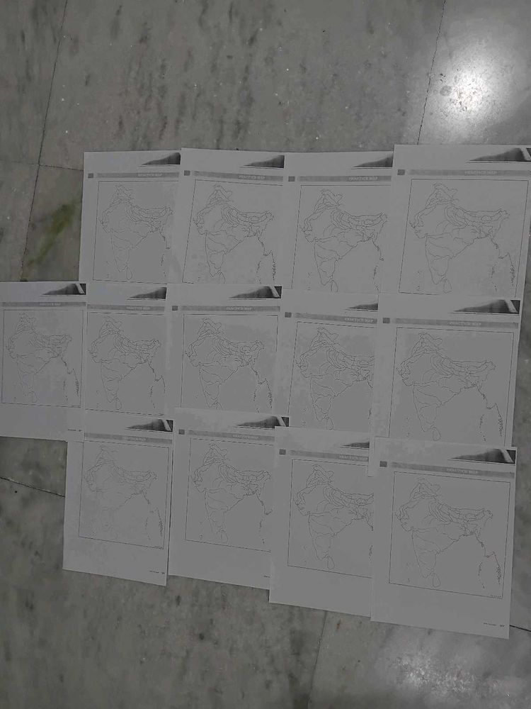 13 Indian Map Practice Sheets For Geography
