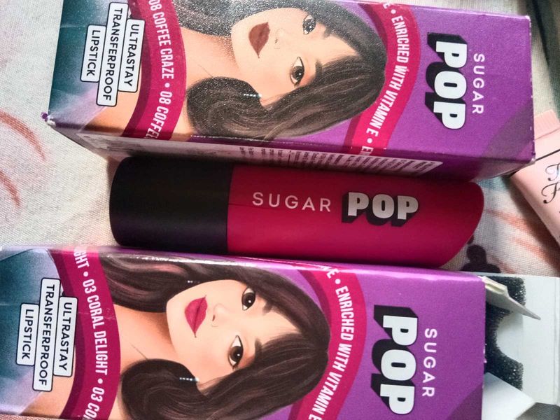 sugar pop lipstick combo unused