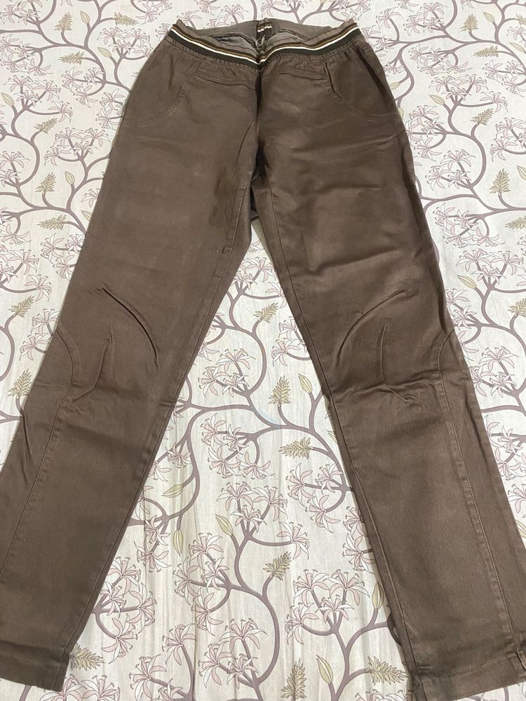 Comfortable Brown slim fit Pants