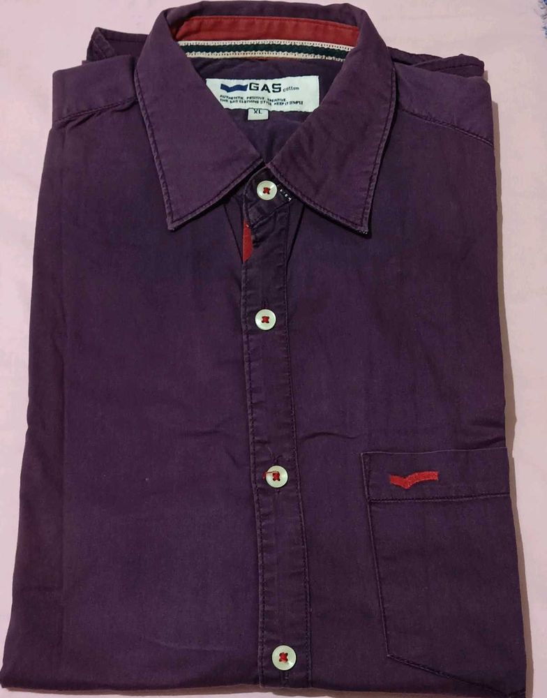 Men's Purple Gas Shirt