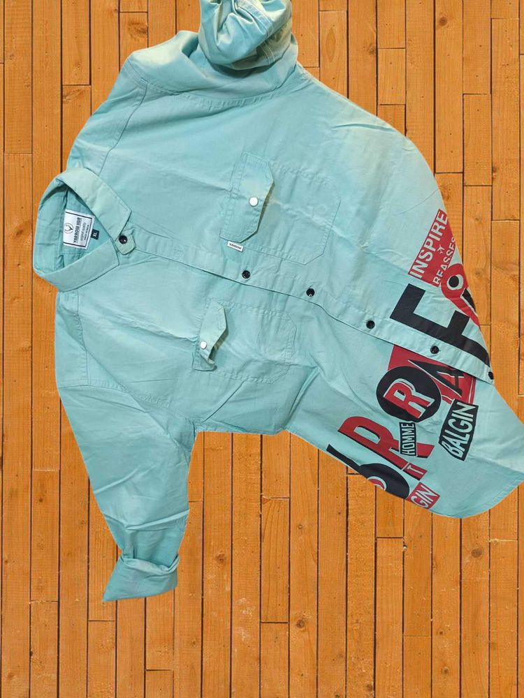 Men's Stylish Graphic Print Shirt Size XL