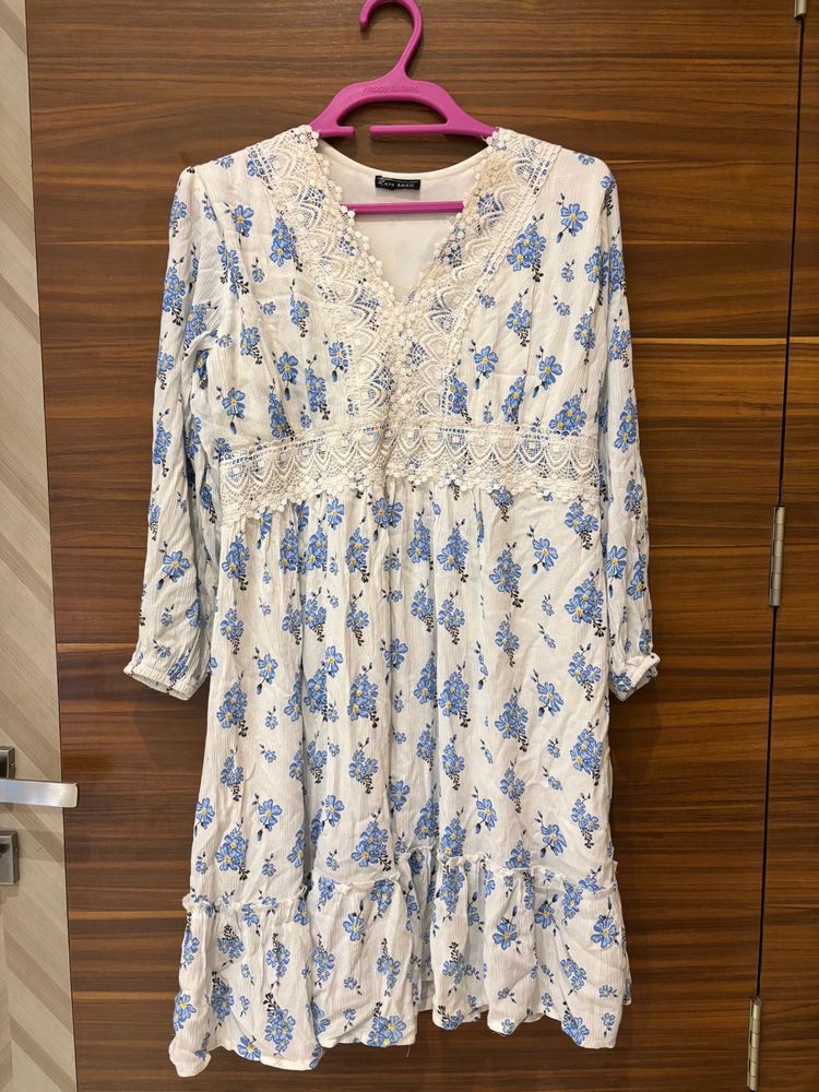 Boho Floral Print Dress