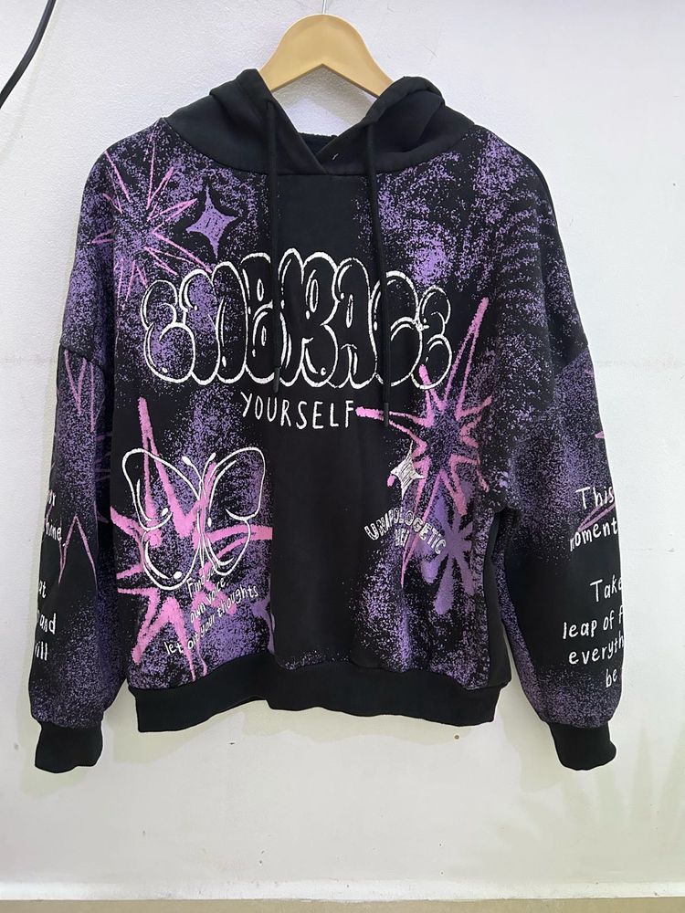 Graffiti Print Hoodie