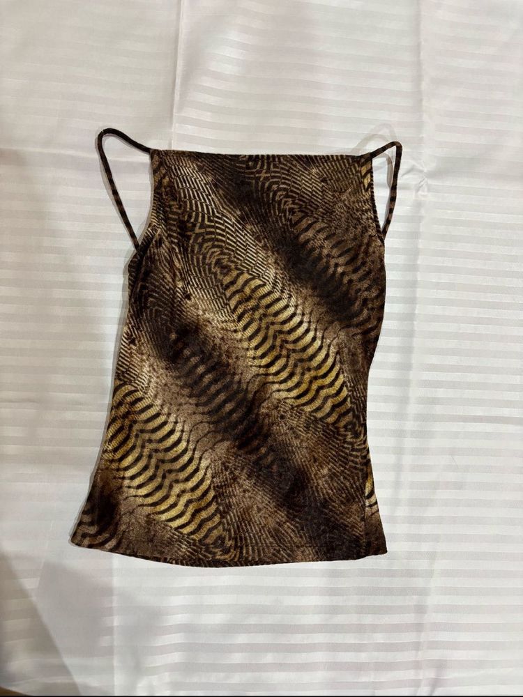 Roberto Cavali inspired Abstract Top