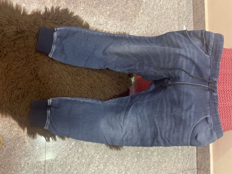 Stylish Blue Denim Joggers