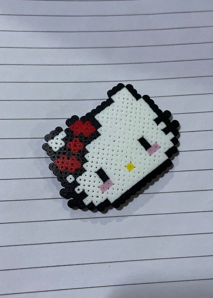 Cute Hello Kitty Perler Beads keychain